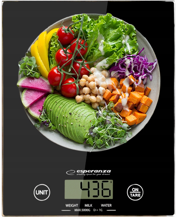 Kuchynská váha Esperanza EKS002K čierna 5 kg